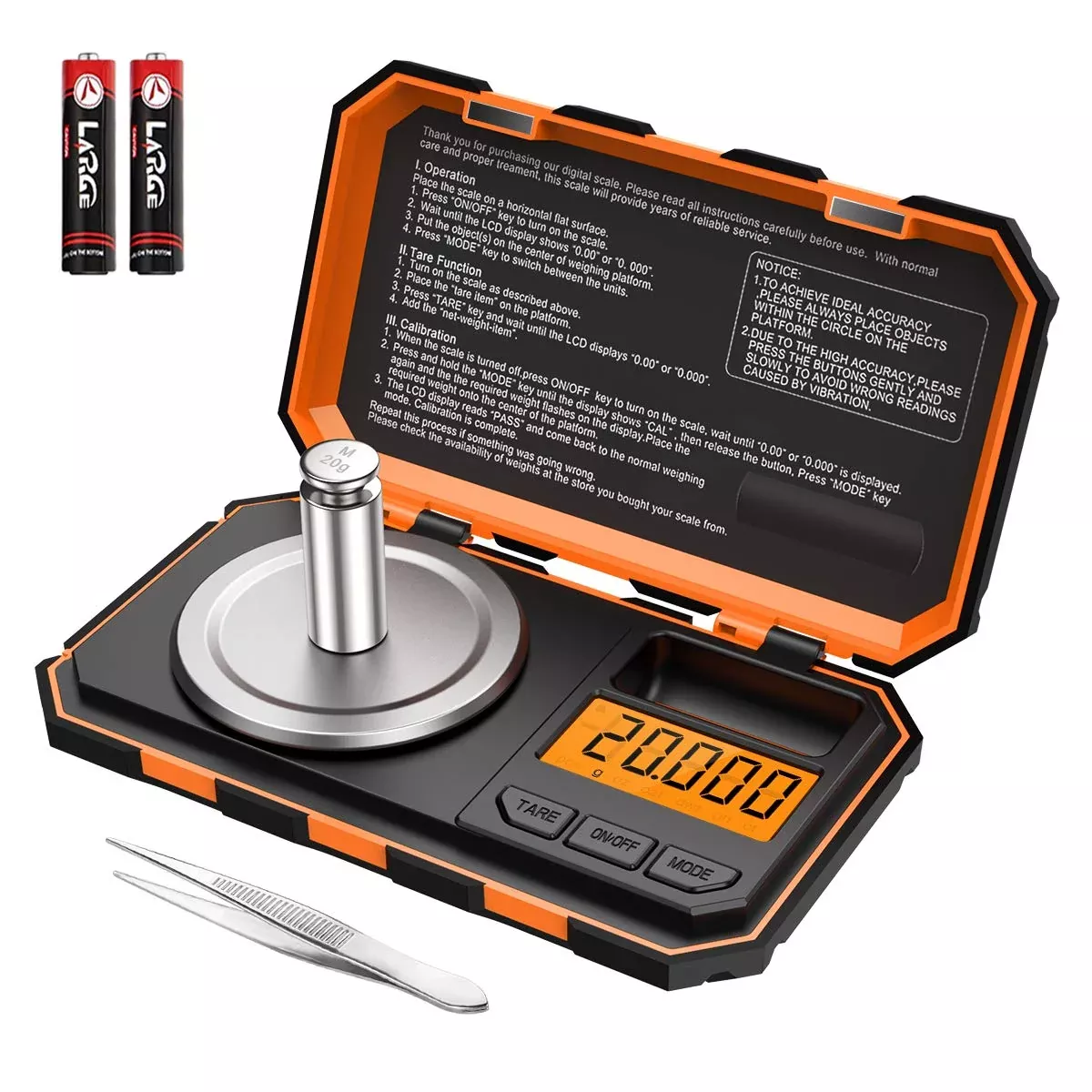 (New Version) Amir Professional Digital Scale, 20G Pocket Scale With 0.001G Accuracy, Electronic Smart Scale With 20G Calibratio
