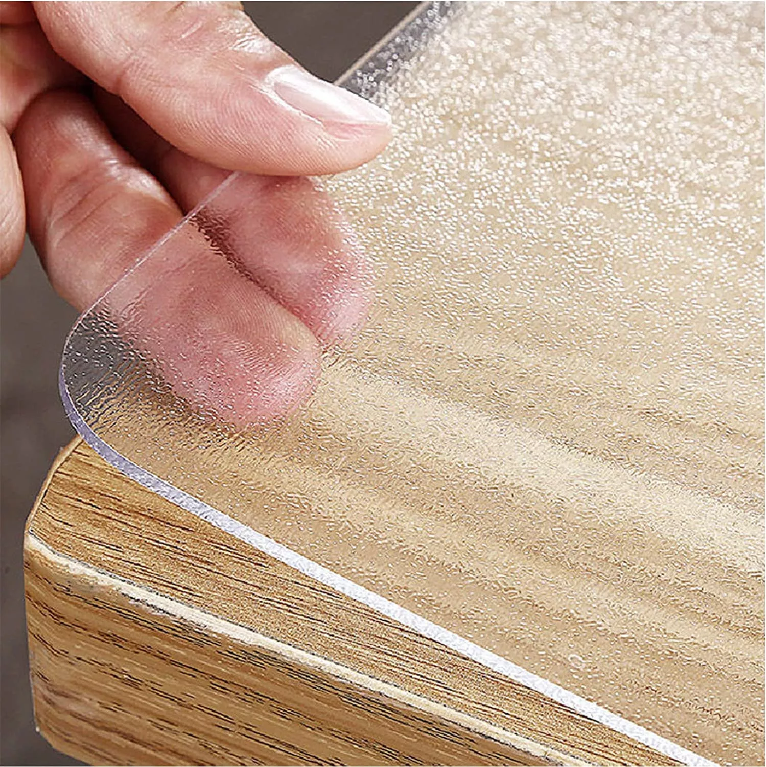 Royhom Frosted Table Protector2mm Thick 60 x 20 Inch Plastic Table Cover ProtectorClear Desk MatClear Desk Pad ProtectorWaterproof Desk Writing MatDesk Blotter Protector for Office and Home